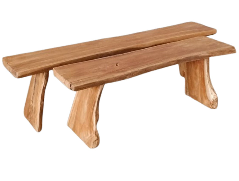 ספסל עץ גושני מרשים 120 מטר דגם גריזלי