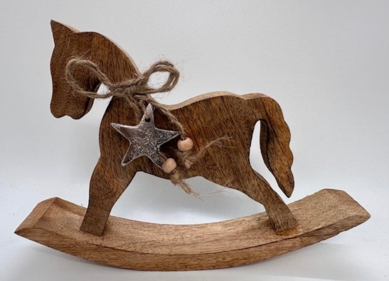 סוס עץ לדקורציה ועיצוב