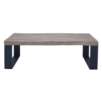 שולחן סלון  מעץ אלון משוחזר דגם אלפא Hootam