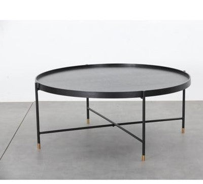שולחן סלון עגול ג'יימס שחור