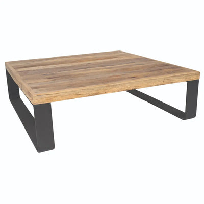 שולחן סלון  מעץ אלון משוחזר דגם אלפא Hootam