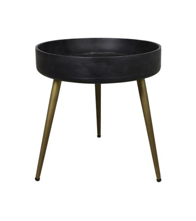 שולחן קפה שחור דגם ונטורה קוטר 40