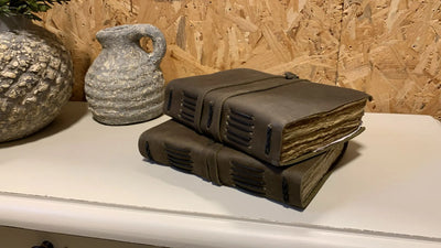 מחברת עור עם דפים ממוחזרים Hootam