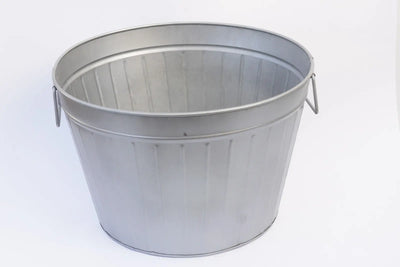 גיגית פח מגולוון עגול פסים Hootam