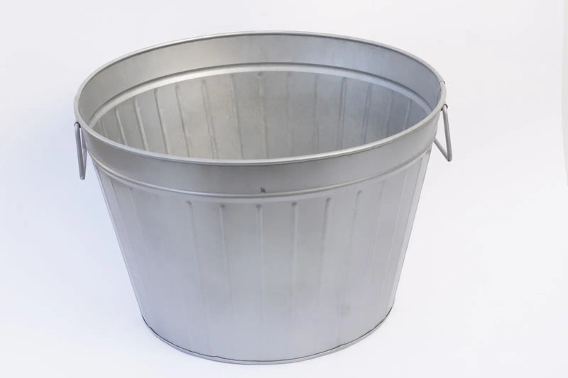 גיגית פח מגולוון עגול פסים Hootam