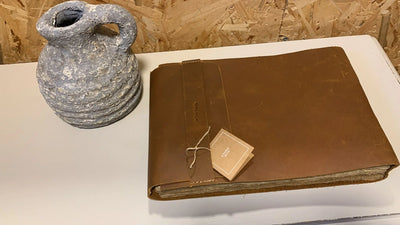 מחברת עור עם דפים ממוחזרים Hootam