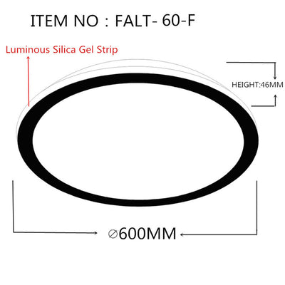 צמוד תקרה FLAT-60-F-BK