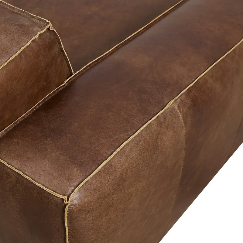 ספה תלת מושבית דגם אמריקה רוחב 256 חום Hootam