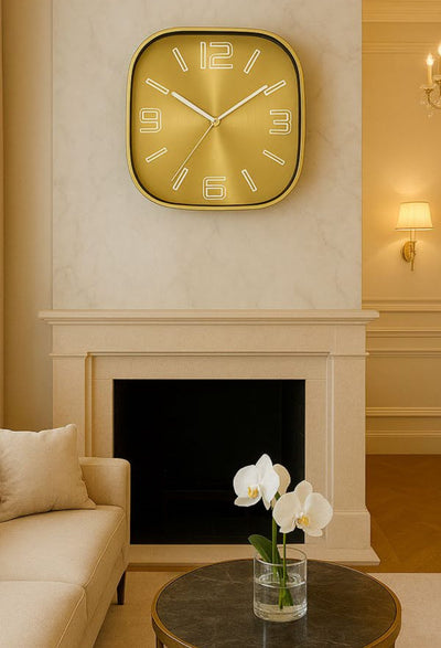 שעון קיר דקורטיבי מתכת 29 ס"מ