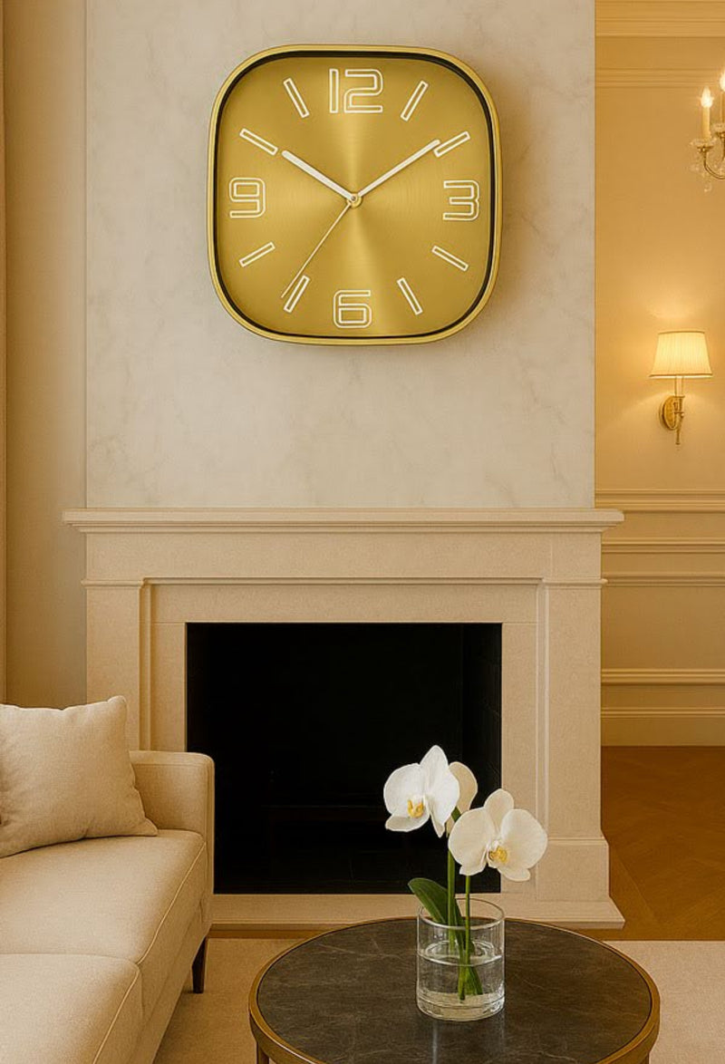 שעון קיר דקורטיבי מתכת 29 ס"מ