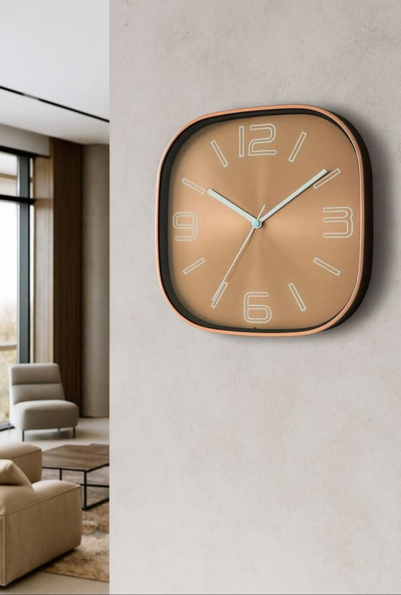 שעון קיר דקורטיבי מתכת 29 ס"מ