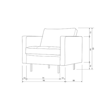 כורסא אמסטרדם קוניאק קפיטונאז Hootam
