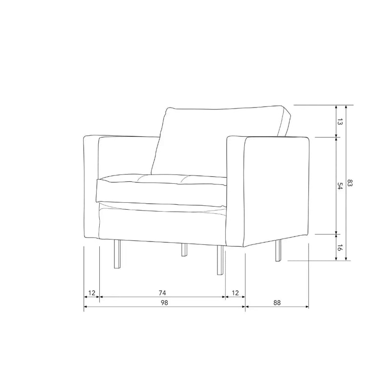 כורסא אמסטרדם קוניאק קפיטונאז Hootam
