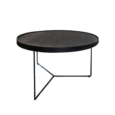 שולחן סלון דגם רינג פלטה שחורה