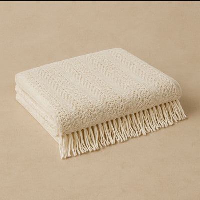 שמיכת פינוק סרוגה דגם גבריאל