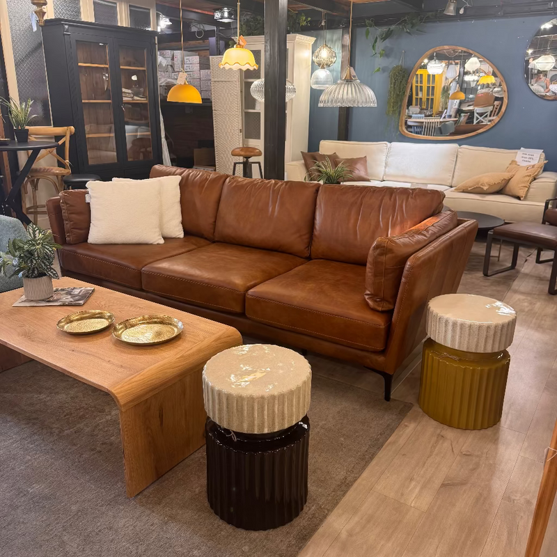 ספה תלת דגם בוסטון חום 240