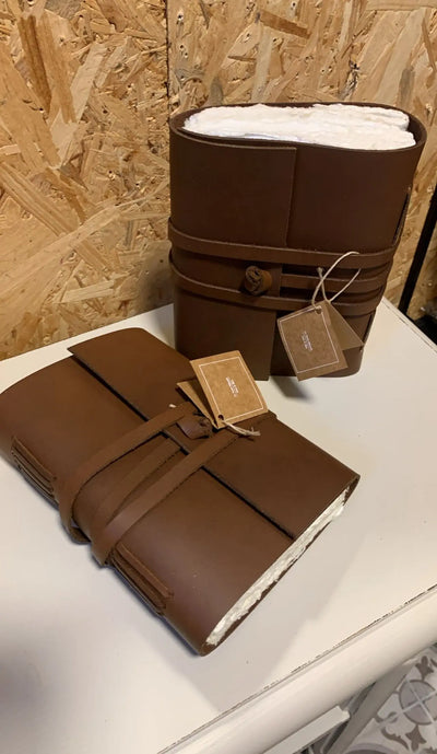 מחברת עור עם דפים ממוחזרים Hootam