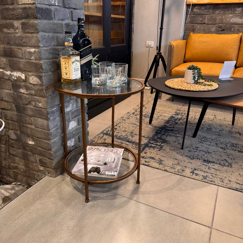 שולחן צד עגול