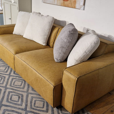 ספה תלת מושבית דגם אמריקה רוחב 256 קוניאק