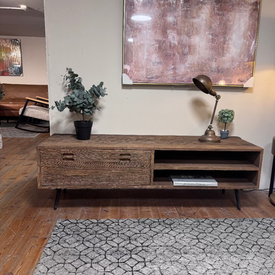 מזנון דגם מדוקס עץ טבעי ממחוזר