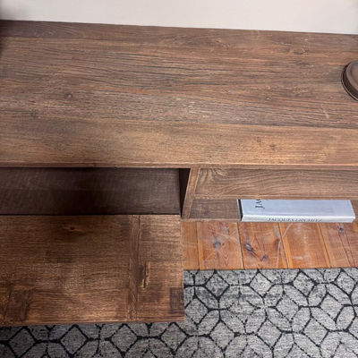 מזנון דגם מדוקס עץ טבעי ממחוזר