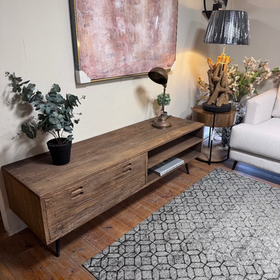 מזנון דגם מדוקס עץ טבעי ממחוזר