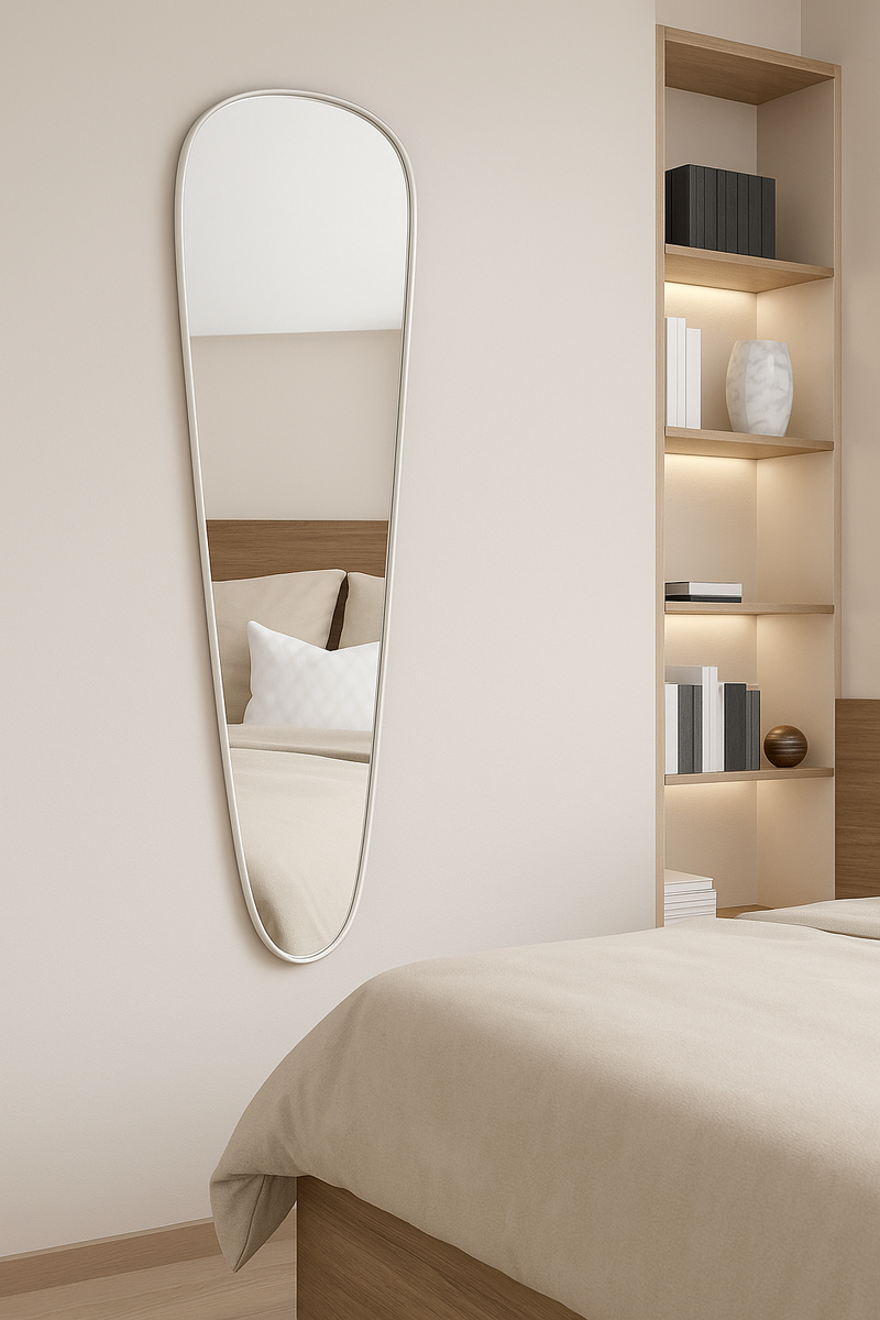 מראת גוף טיפה דקה לבנה 55/160