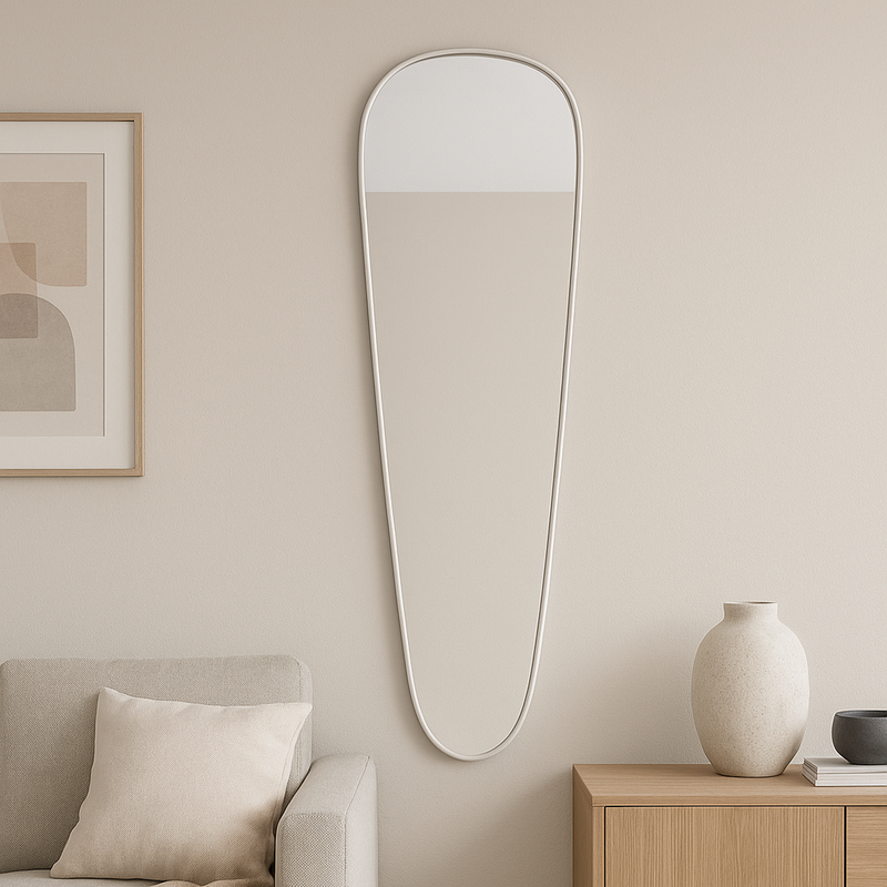 מראת גוף טיפה דקה לבנה 55/160