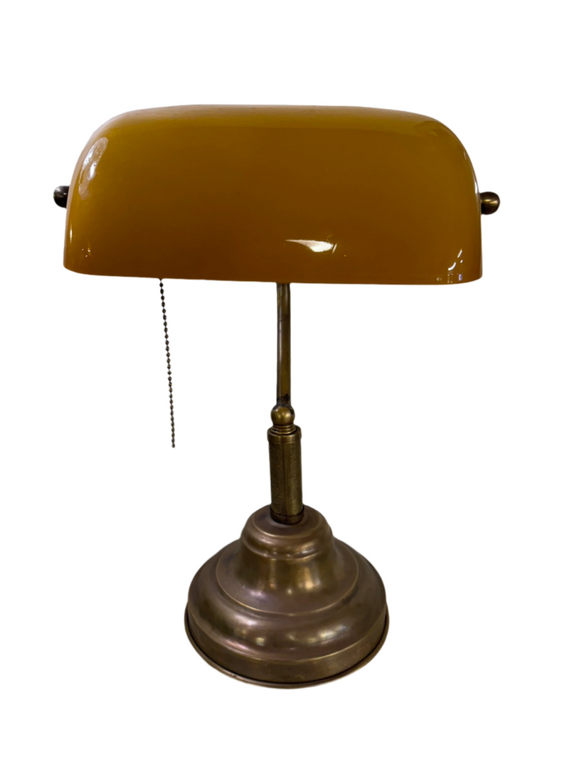 מנורת שולחן  בנקאי דגם טלי צהובה Hootam