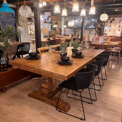 שולחן אבירים דגם שטרן מידה 110*220 +מטר פתיחה