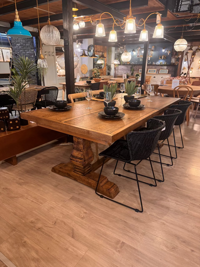 שולחן אבירים דגם שטרן מידה 110*220 +מטר פתיחה