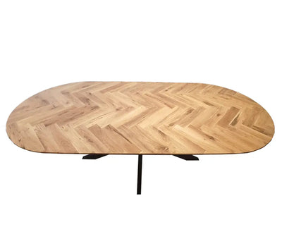 שולחן אוכל אובלי דגם פישבון Hootam