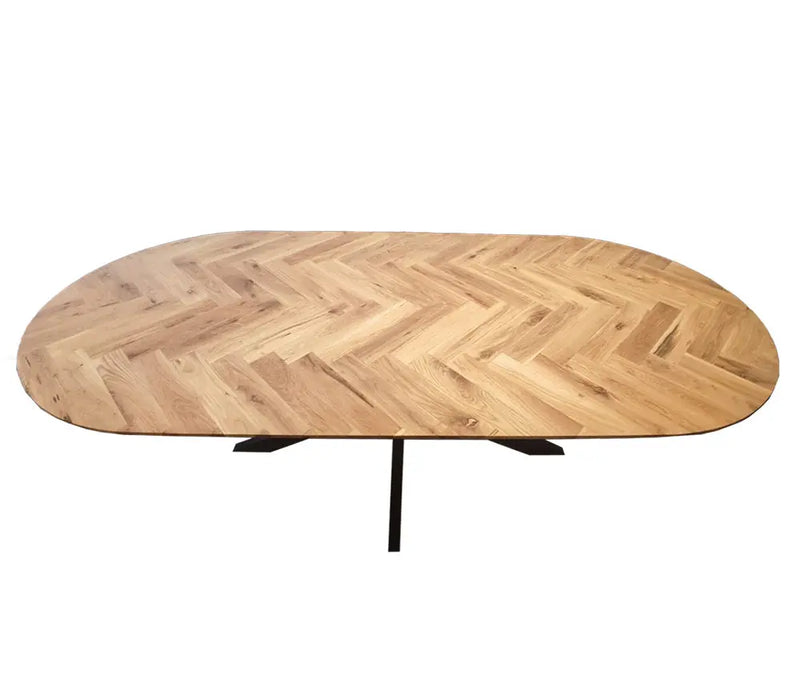 שולחן אוכל אובלי דגם פישבון Hootam