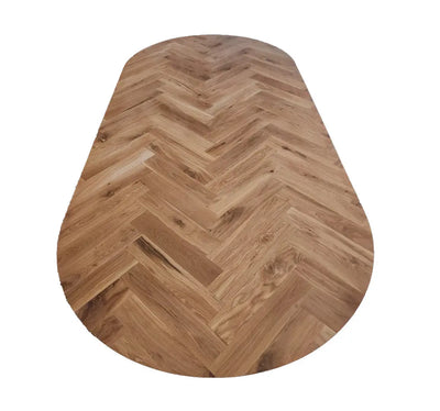 שולחן אוכל אובלי דגם פישבון Hootam