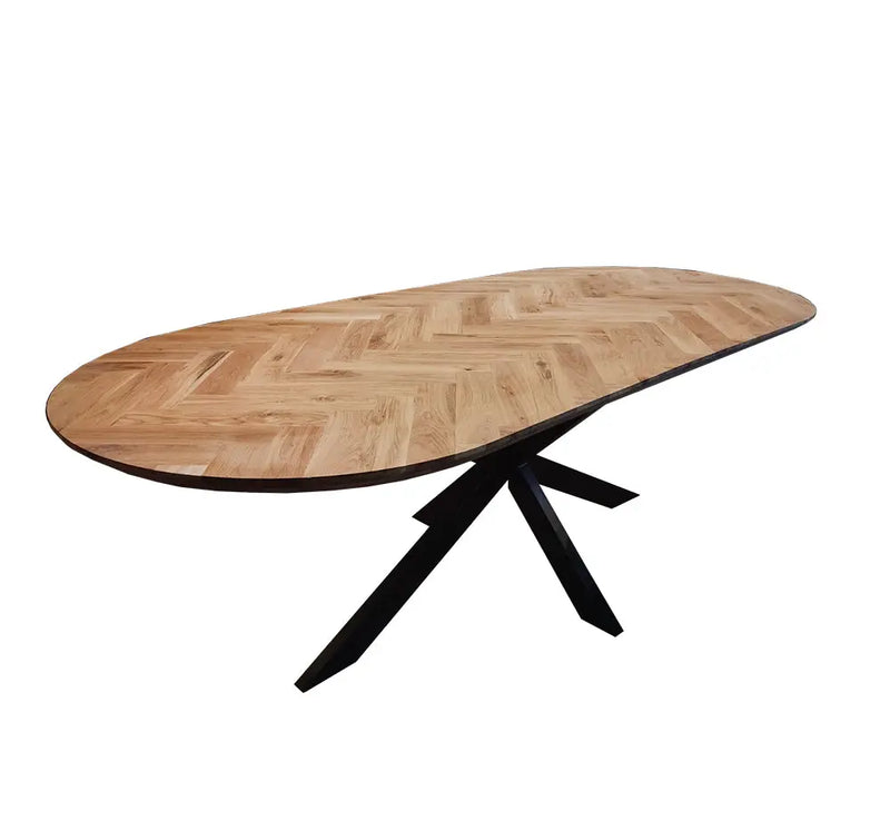 שולחן אוכל אובלי דגם פישבון Hootam