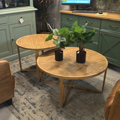 סט שולחנות לסלון דגם רולדין Hootam