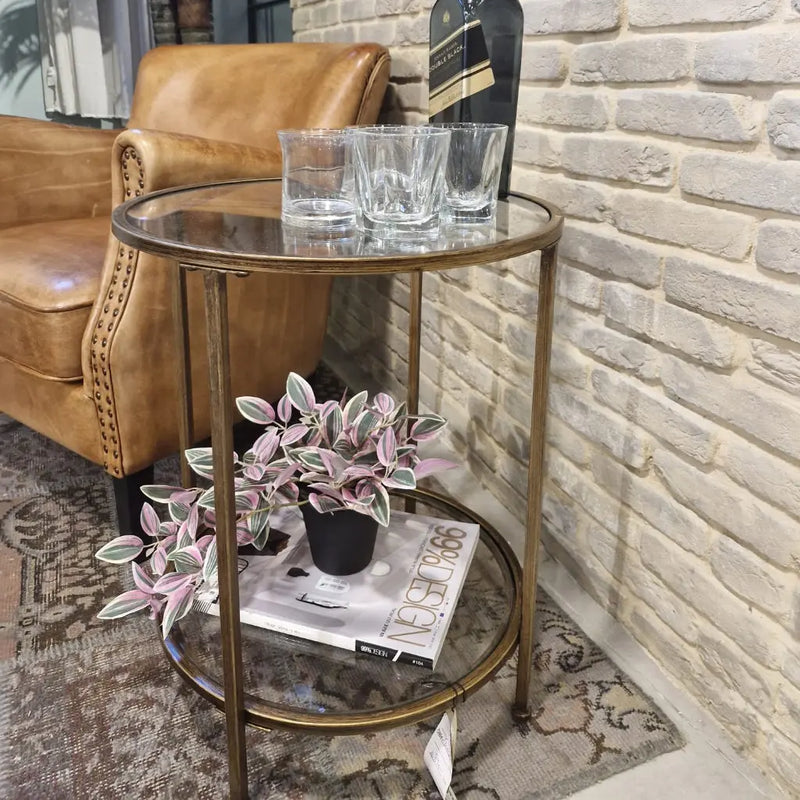 שולחן צד עגול