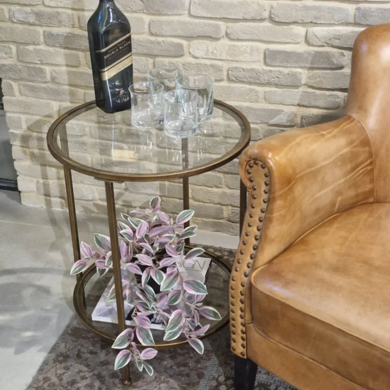 שולחן צד עגול