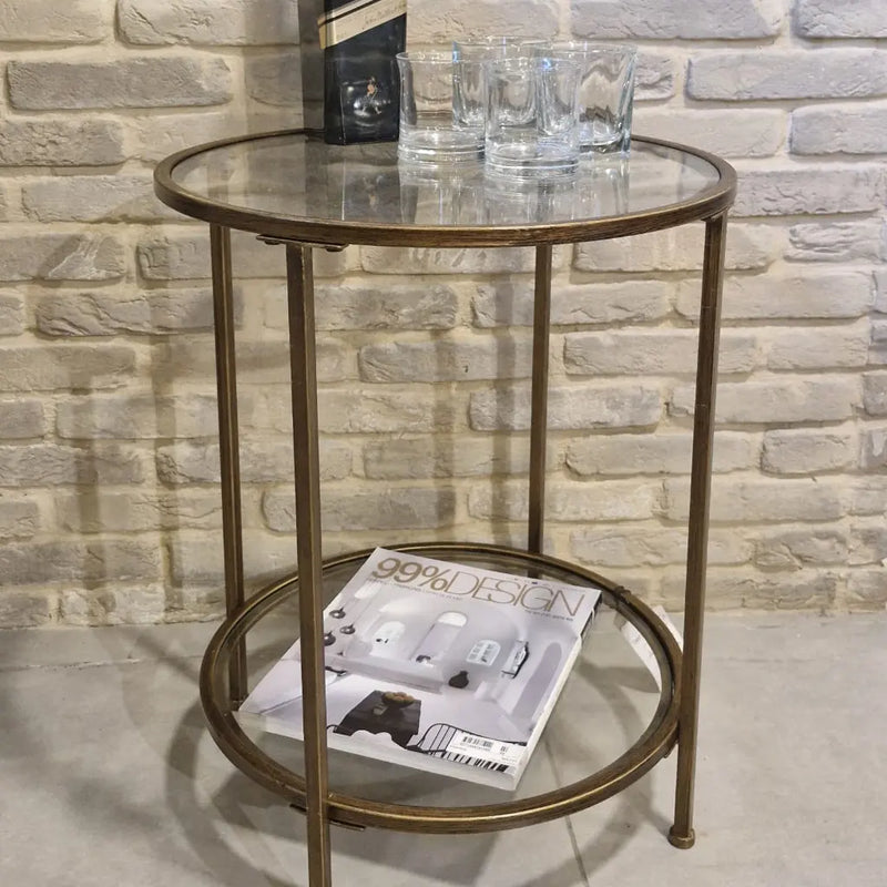 שולחן צד עגול