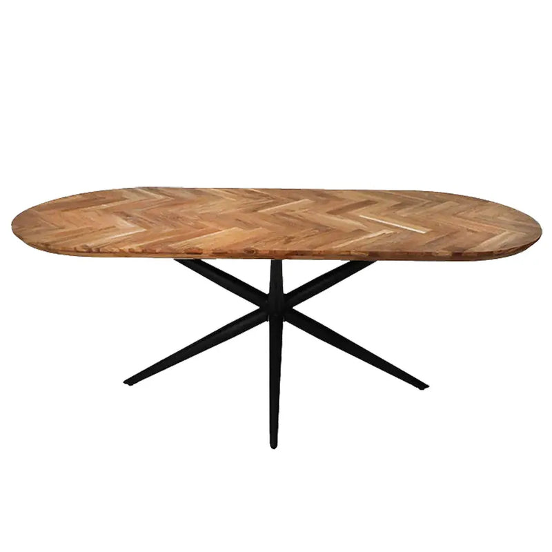 שולחן אוכל אובלי דגם פישבון Hootam