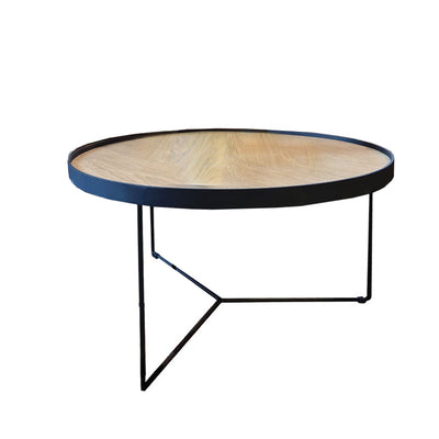 שולחן סלון דגם רינג פלטת עץ