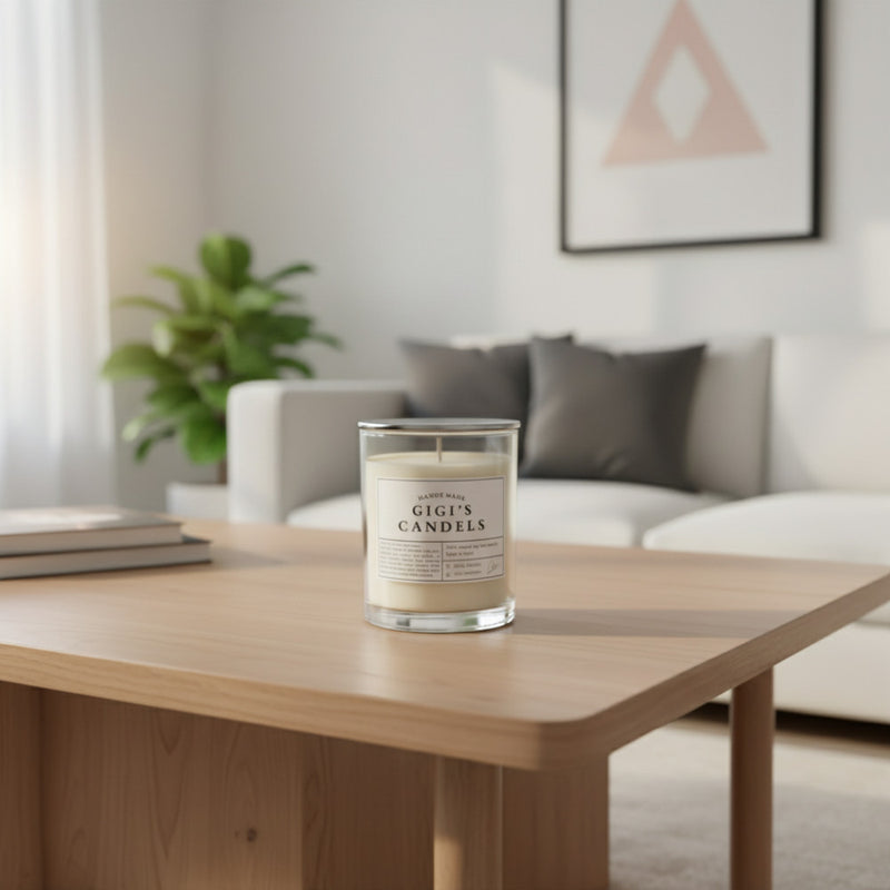 נר עבודת יד בכלי עם מכסה