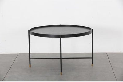 שולחן סלון עגול ג'יימס שחור