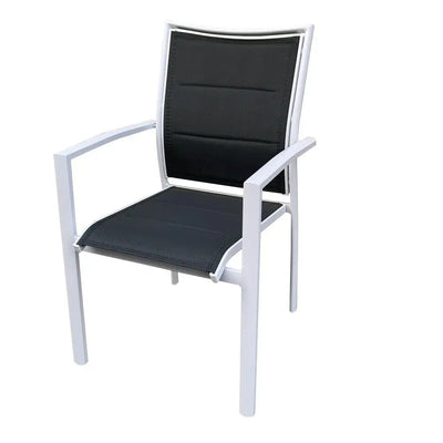 כסא לגינה דגם נתי אפור ולבן Hootam