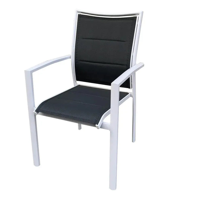 כסא לגינה דגם נתי אפור ולבן Hootam