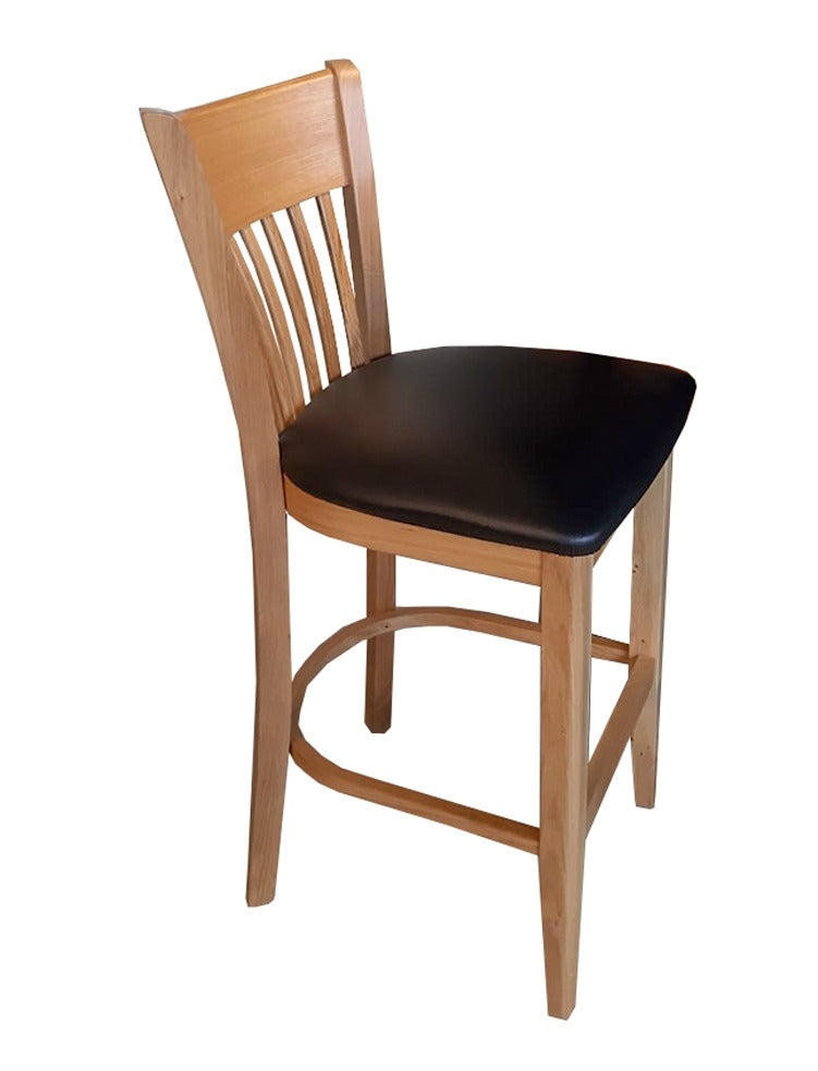 כסא בר חגית אלון מרופד שחור