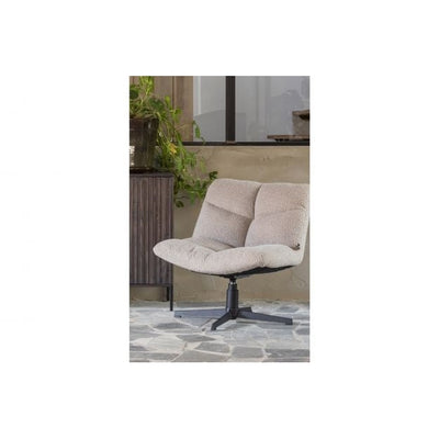 כורסא מסתובבת דגם ויני צבע חול