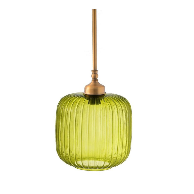 מנורה תלויה זכוכית ירוקה דגם AM232