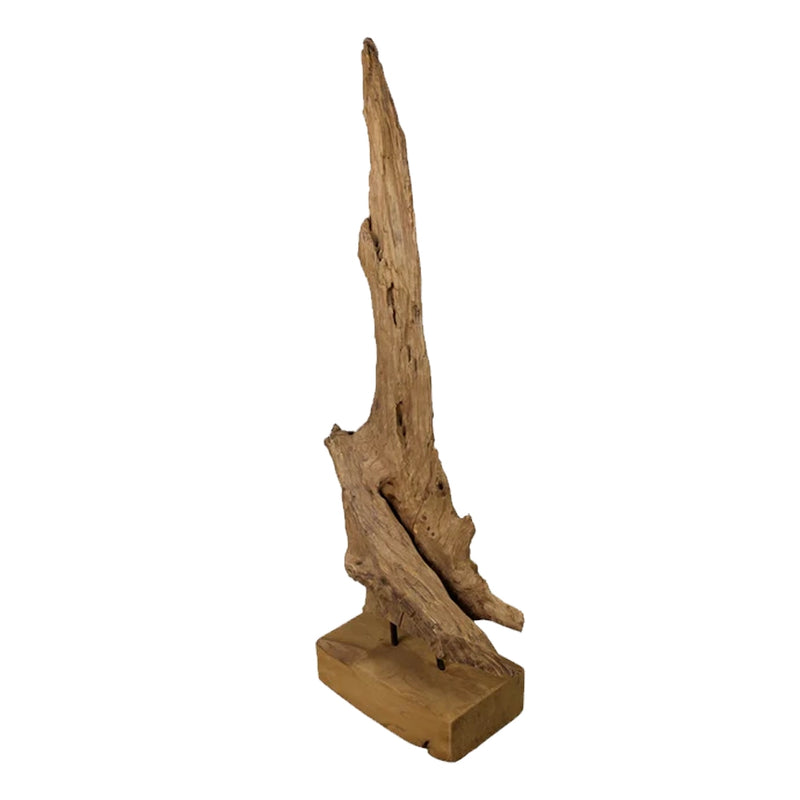 פסל על סטנד מעץ טיק