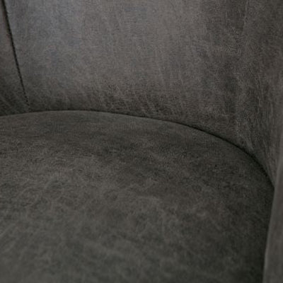 כורסא דגם ווג  עור ממוחזר שחור